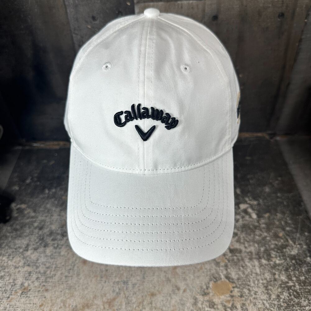 Callaway Golf x Bushmills Whiskey Strapback Baseball Hat White Embroidered